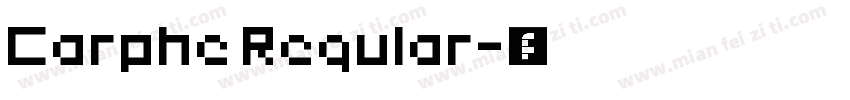 Carphe Regular字体转换